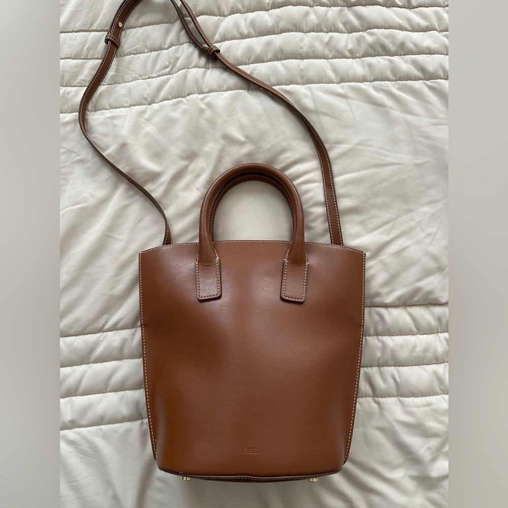 Arket Genuine Leather Bucket Bag - Picture 5 of 10